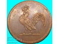 1 pfennig 1822 Frankfurt Germany - rare