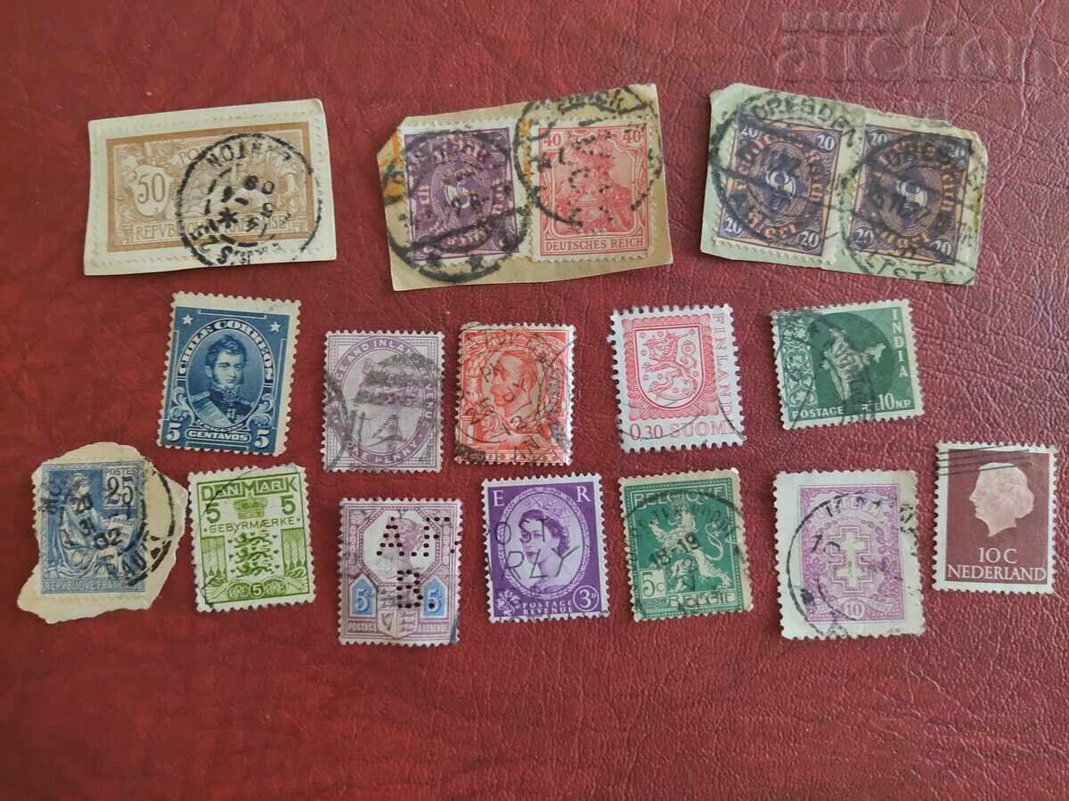 Mini colecție de timbre poștale vechi