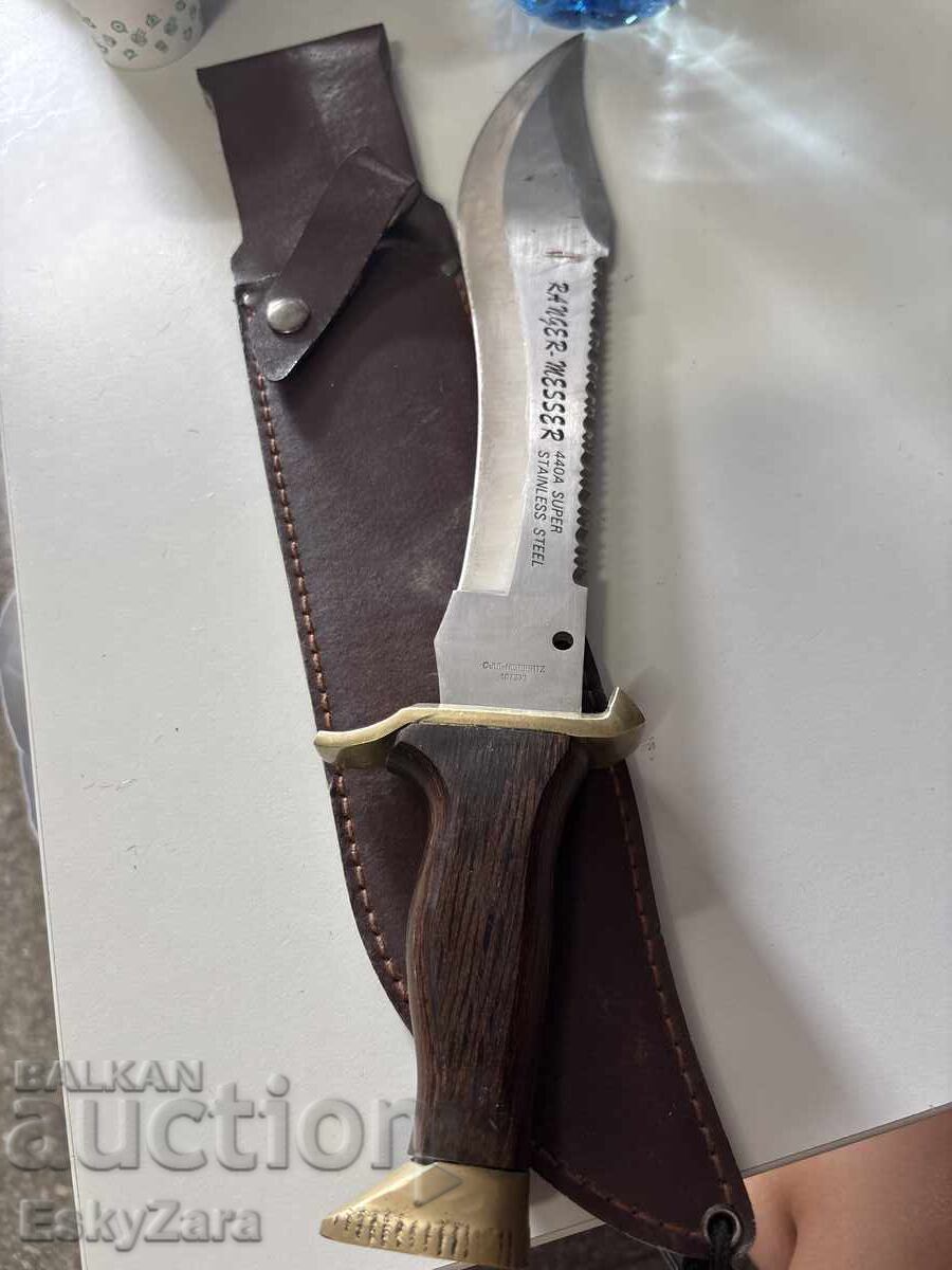 Μεγάλο κυνηγετικό μαχαίρι C. Jul. HERBERTZ Ranger-Messer (440A) με θήκη με τιμή € 80.00 | 156.47 BGN