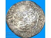 Germania 1 groș Saxoniei Friedrich III 26,5mm argint - rar