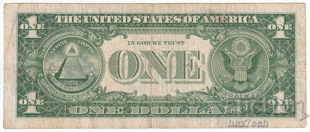Auction  ❤️ ⭐ USA 1957 A 1 Dollar Blue Seal 2 ⭐ ❤️
