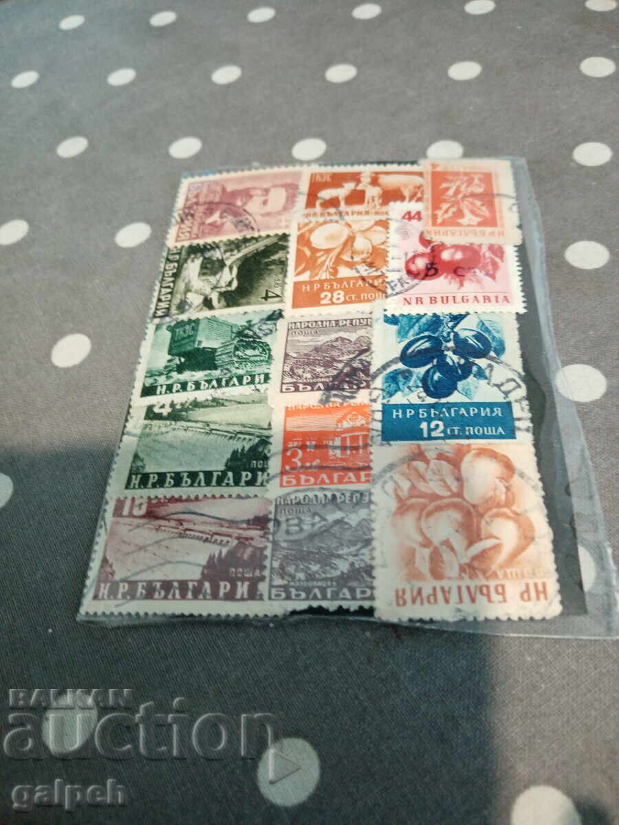 POSTAGE STAMPS - PR BULGARIA - 14 PCS. - 0.45 EUR POSTAGE STAMPS - PR BULGARIA - 14 PCS. - 0.45 EUR