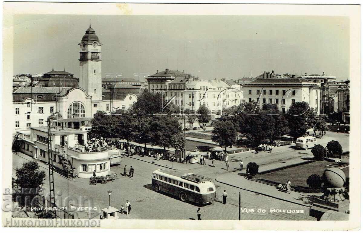 СТАРА КАРТИЧКА БУРГАС ГРАДСКИ ИЗГЛЕД Ж761