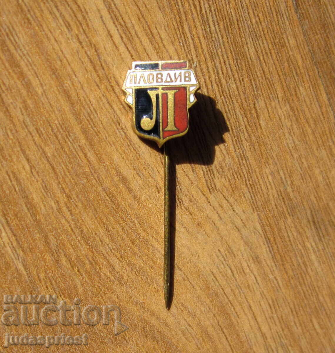 Old football badge emblem football club Lokomotiv Plovdiv