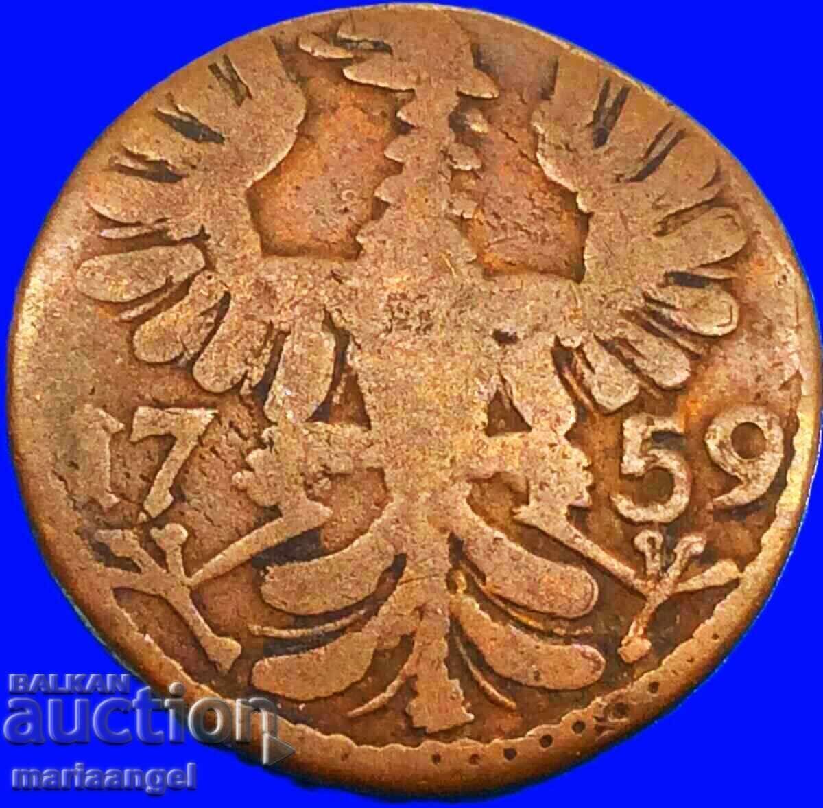 Germania Aachen 1759 12 Heller - 5
