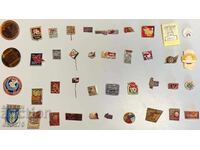 Vintage USSR badges (40 pcs.)-LOT 26