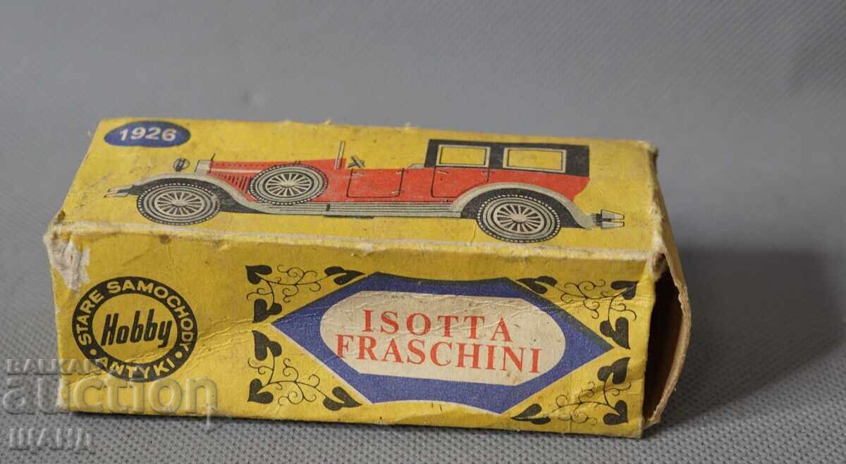 ISOTTA FRASCHINI 1926 AESTHETICS Toy car box with price € 3.45 | 6.75 BGN