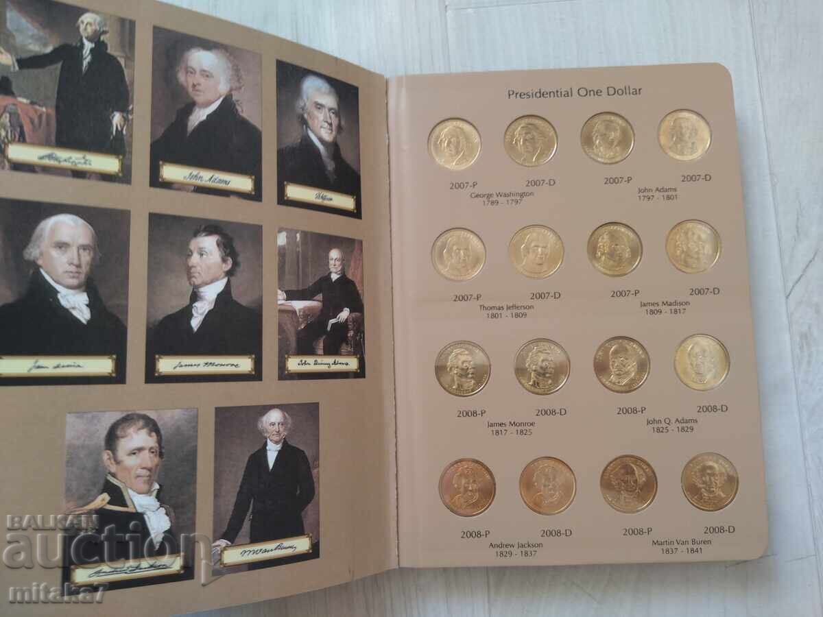 Auction  Presidential $1 Coin Album, USA