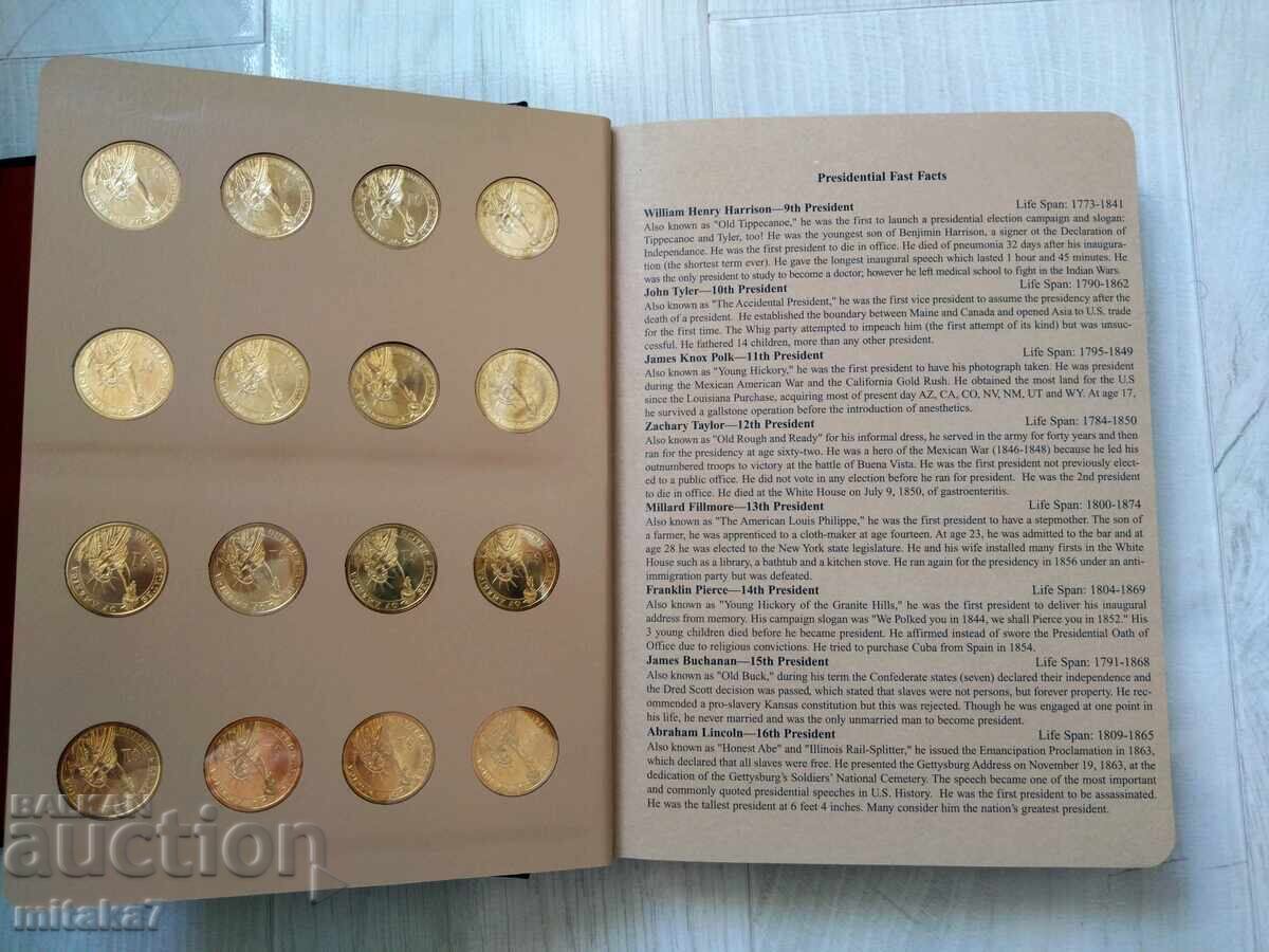 Delivery of Presidential $1 Coin Album, USA