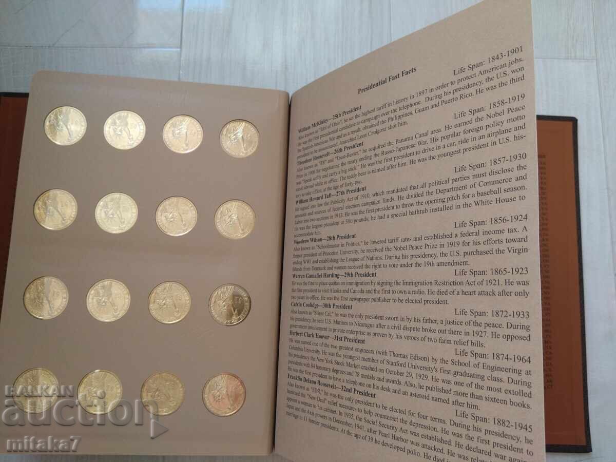Album pentru monede de 1 dolar prezidențiale, SUA - 8 Album pentru monede de 1 dolar prezidențiale, SUA - 8