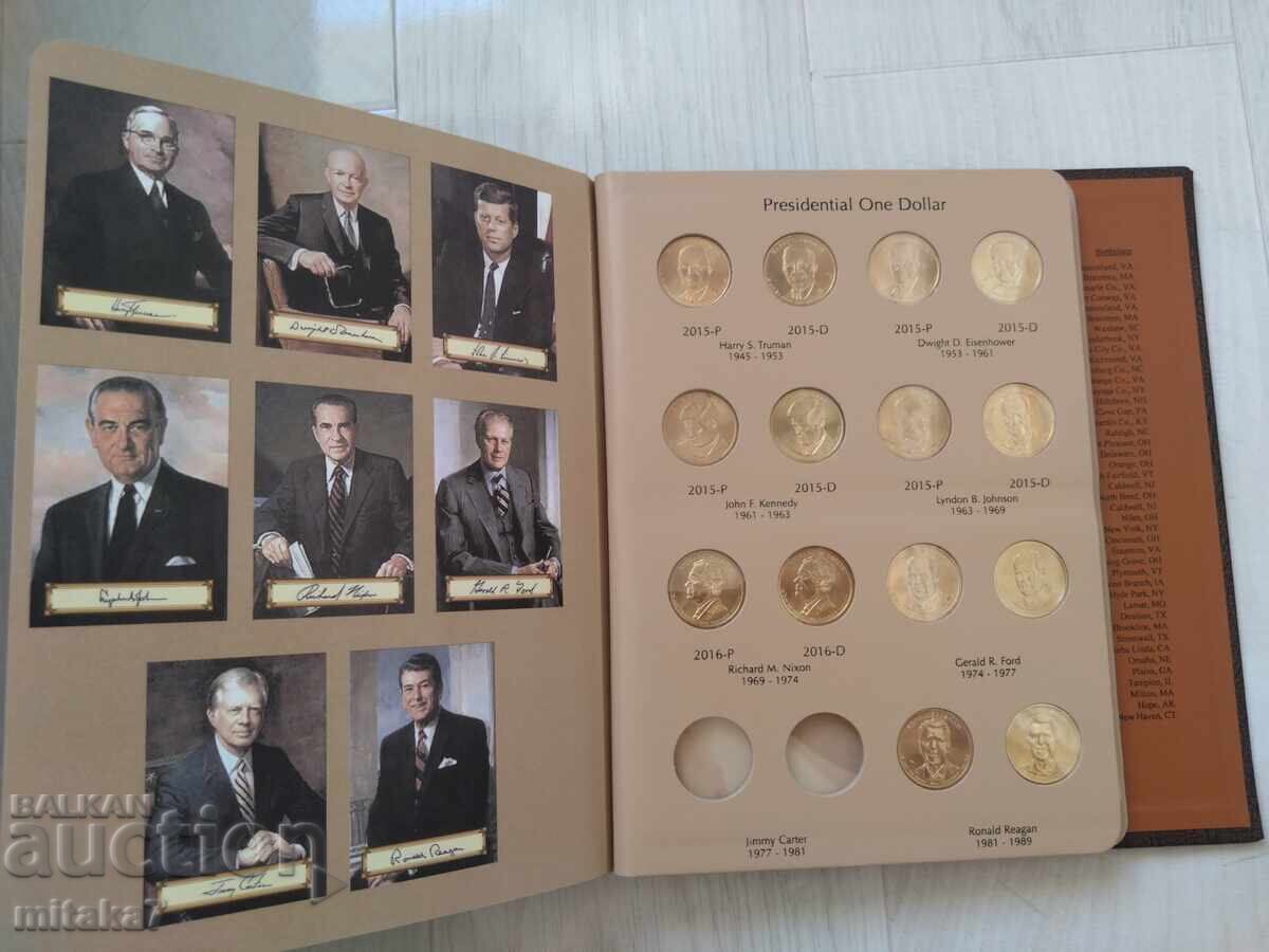 Album pentru monede de 1 dolar prezidențiale, SUA - 11 Album pentru monede de 1 dolar prezidențiale, SUA - 11