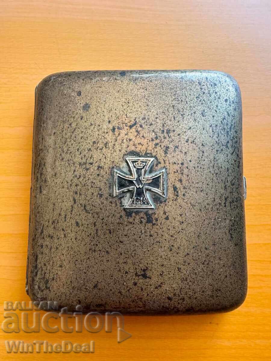 Silver German cigarette case