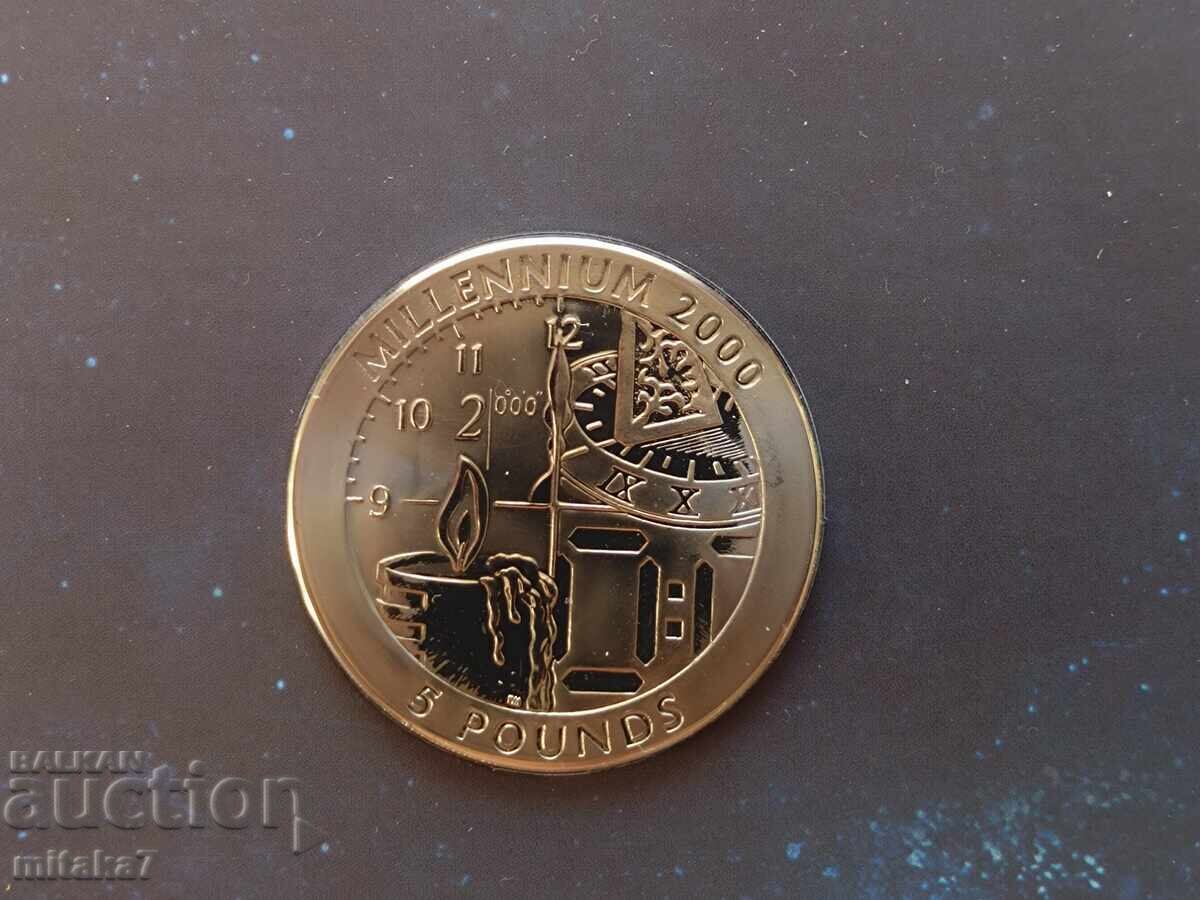 Titan, 5 lire 2000, Gibraltar - 5 Titan, 5 lire 2000, Gibraltar - 5