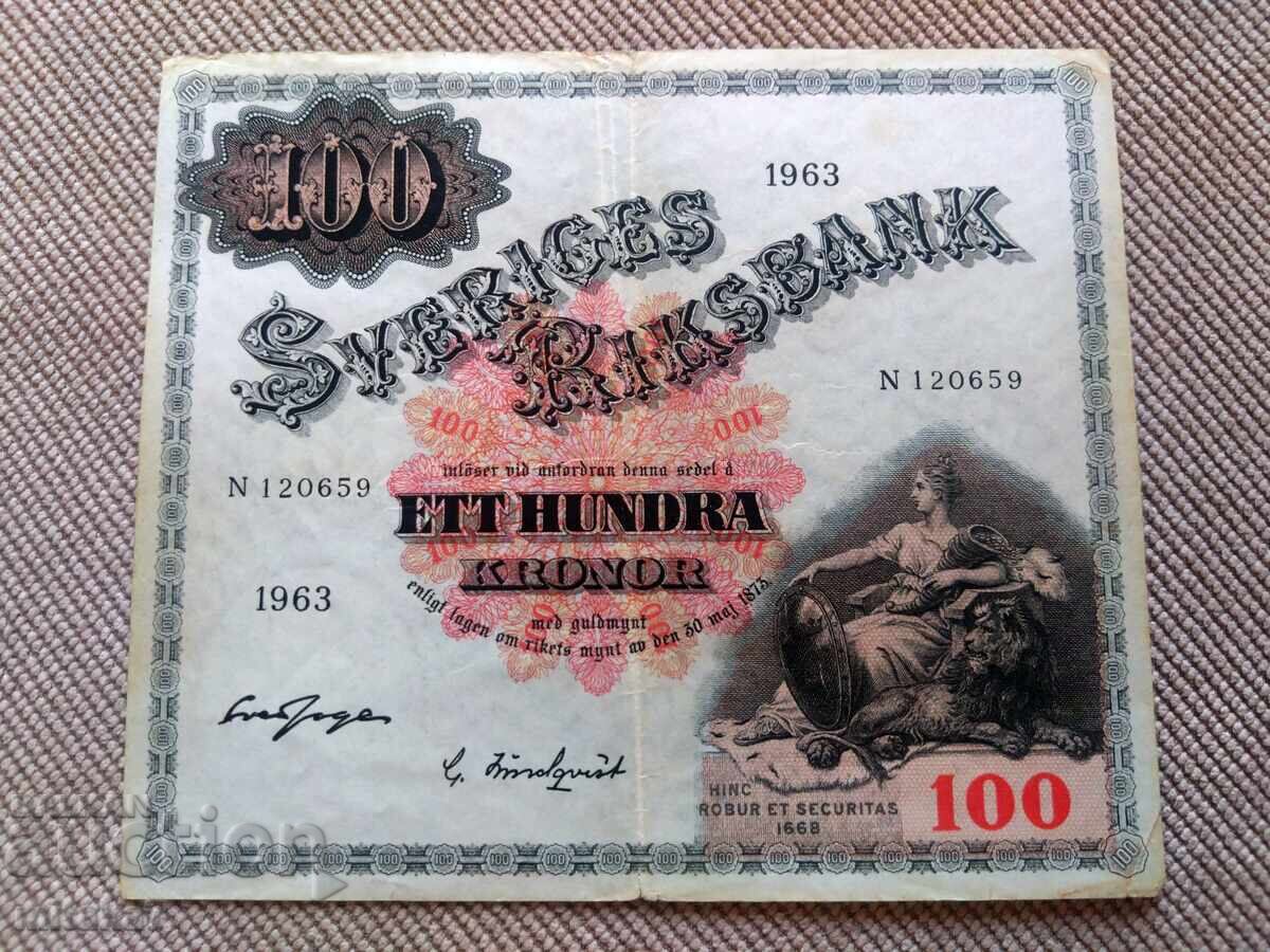 100 kronor 1963, Sweden