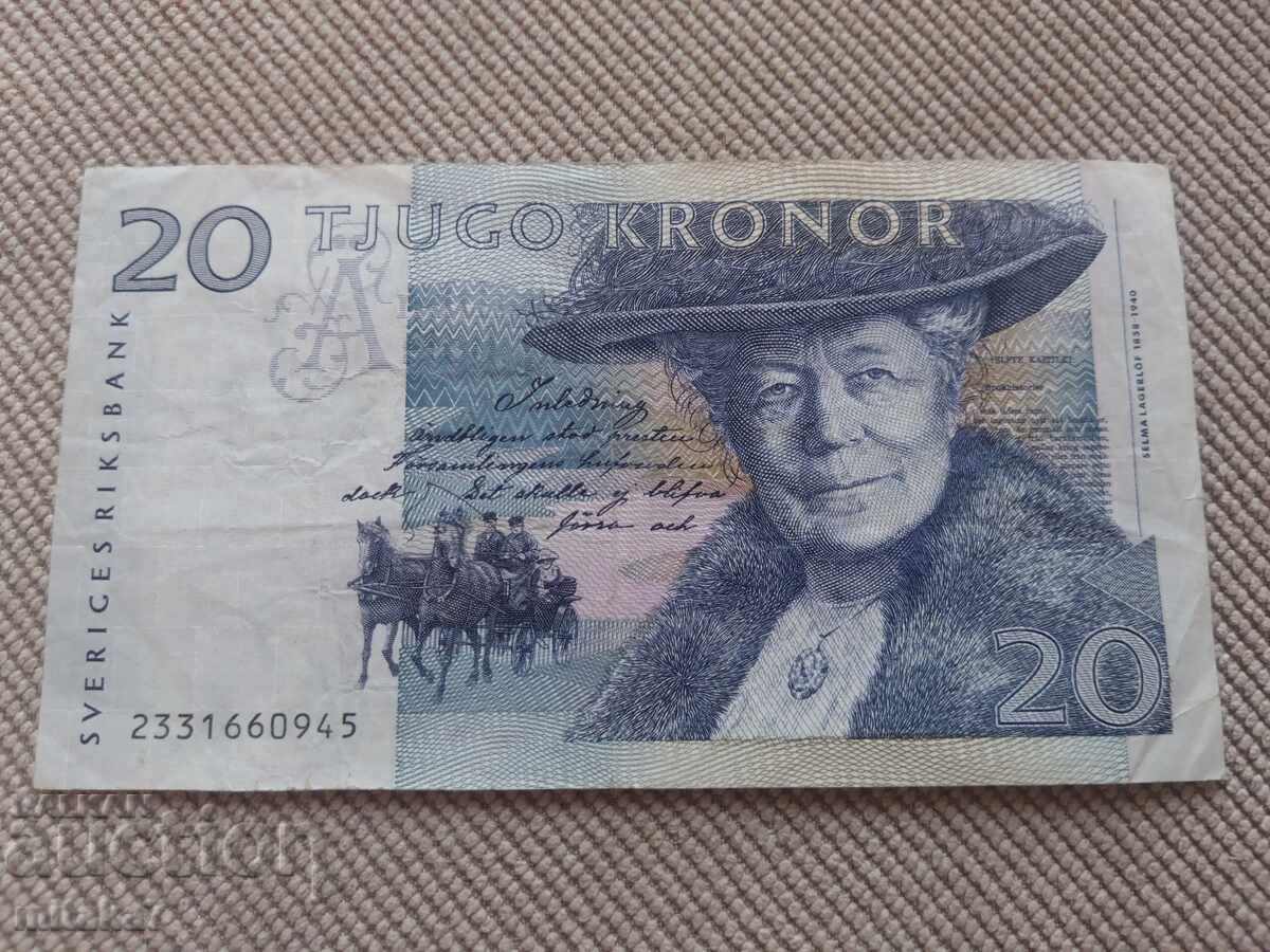 20 kronor 1992, Sweden