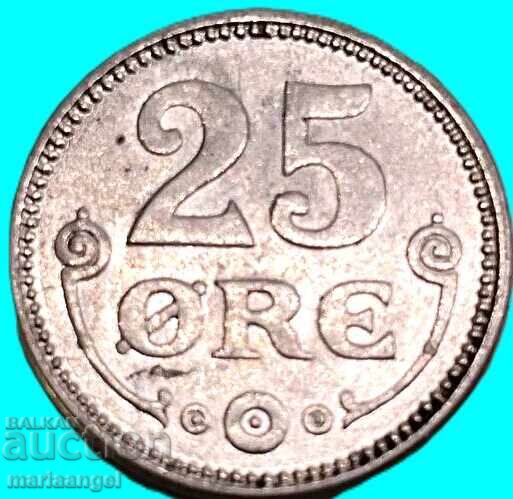 Δανία 25 Έρε 1919 ασήμι - 6