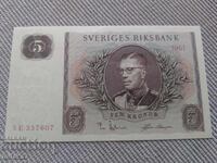 5 coroane 1961, Suedia