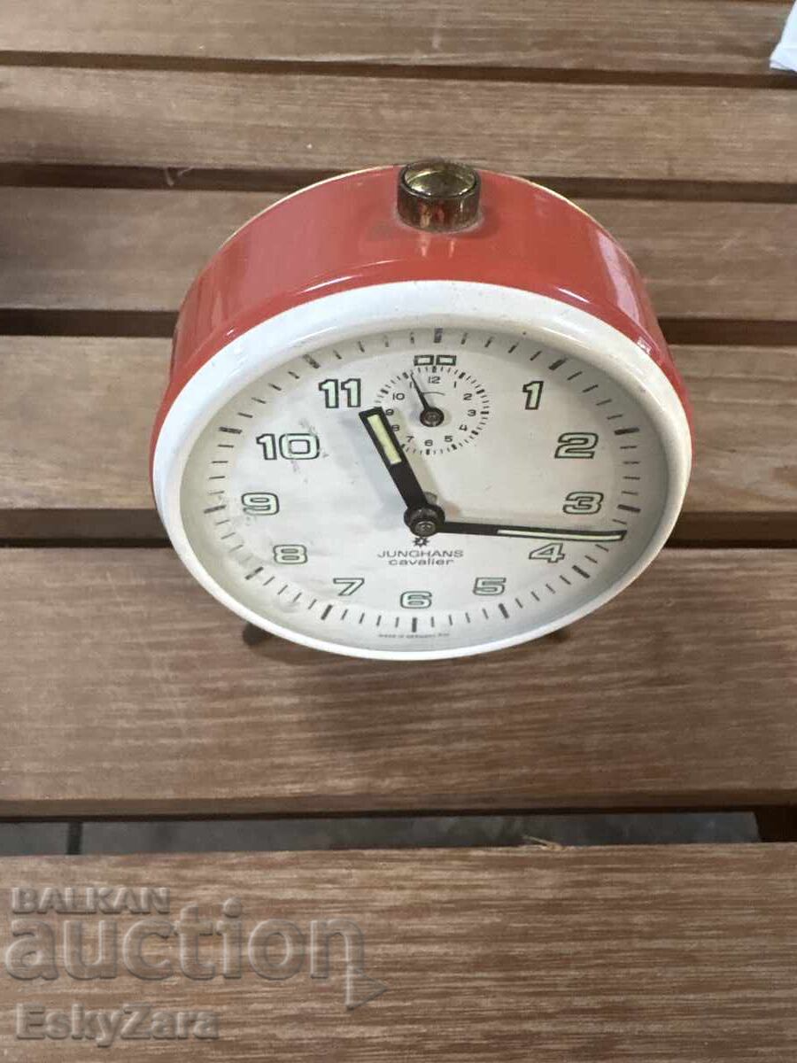 German mechanical alarm clock Junghans Cavalier – vintage clock with price € 30.00 | 58.68 BGN German mechanical alarm clock Junghans Cavalier – vintage clock with price € 30.00 | 58.68 BGN