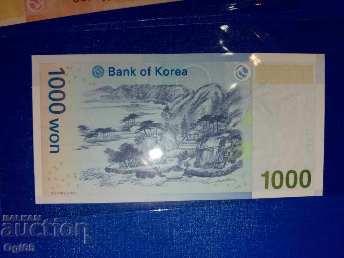 Два броя банкноти в Уникат състояние от Южна Корея с цена 17.00 €