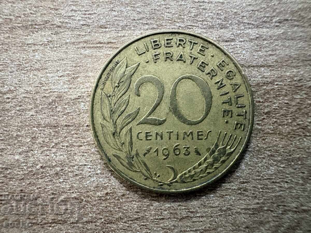 France - 20 centimes (1963)