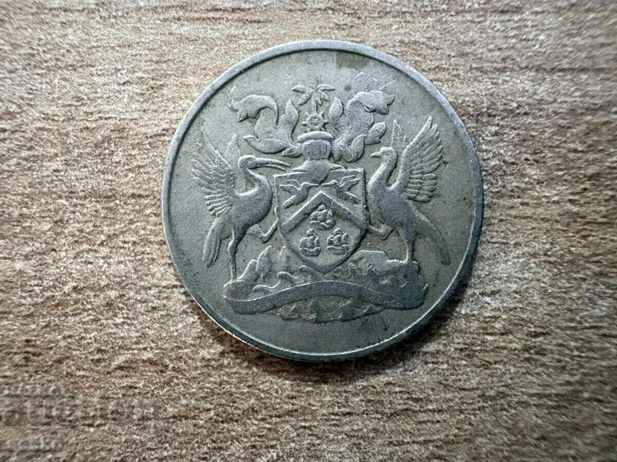 Trinidad and Tobago - 25 cents (1966) with price 0.35 €