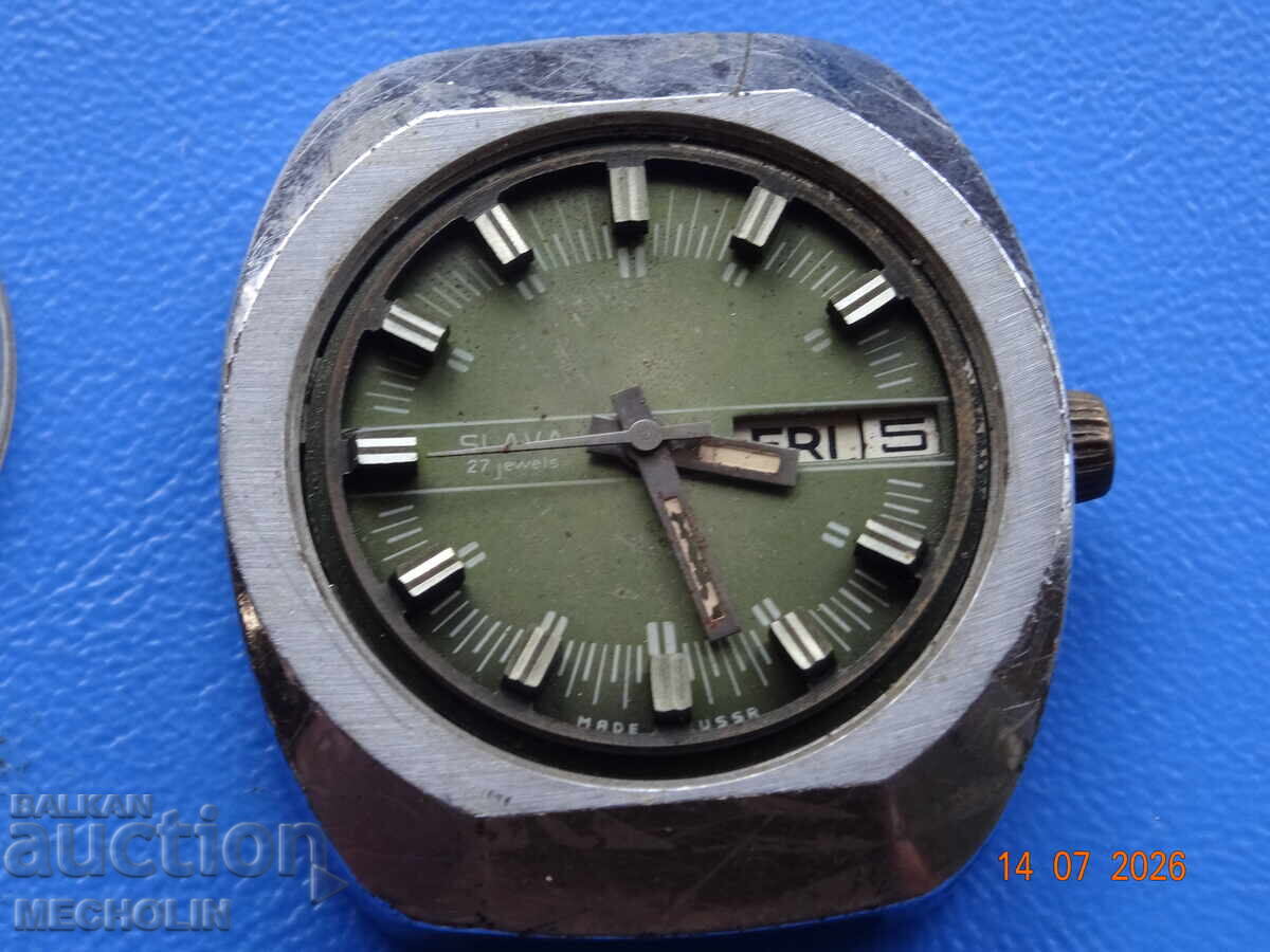 OLD RUSSIAN COLLECTIBLE CLOCK SLAVA OLD RUSSIAN COLLECTIBLE CLOCK SLAVA