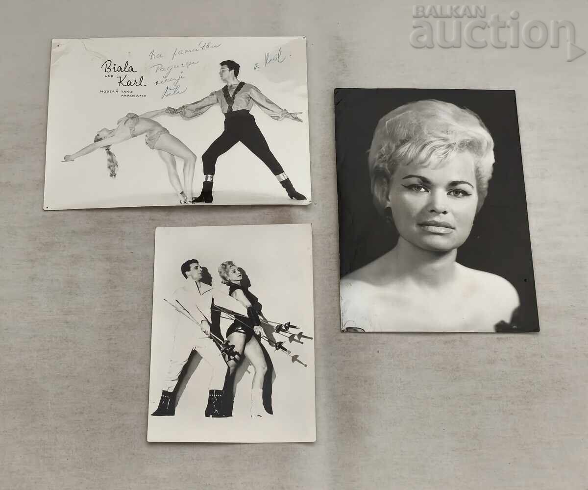 VARIETY SHOW ARTISTS AUTOGRAPH PHOTOS LOT OF 3 PIECES VARIETY SHOW ARTISTS AUTOGRAPH PHOTOS LOT OF 3 PIECES