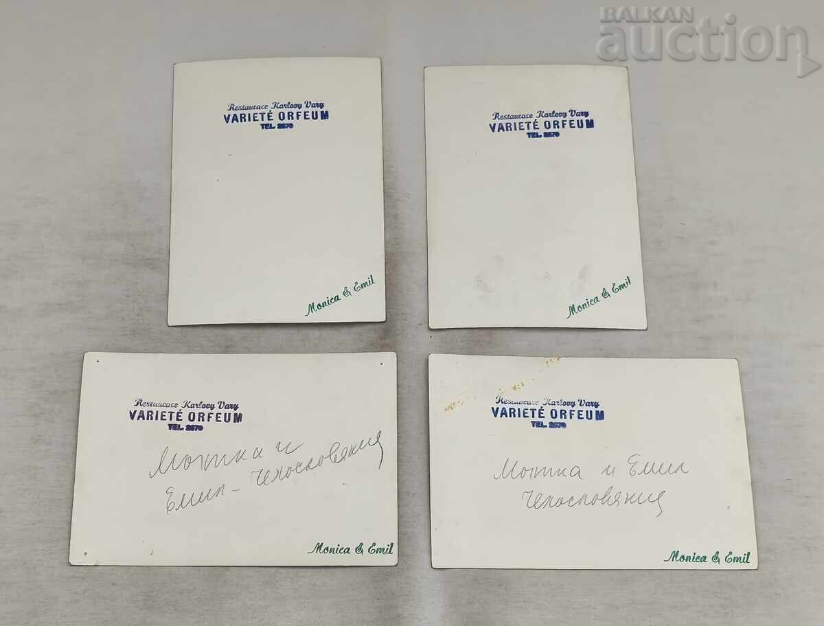 VARIETY "ORFEUM" KARLOVY VARY PHOTOS LOT OF 4 PIECES with price € 15.00 | 29.34 BGN VARIETY "ORFEUM" KARLOVY VARY PHOTOS LOT OF 4 PIECES with price € 15.00 | 29.34 BGN