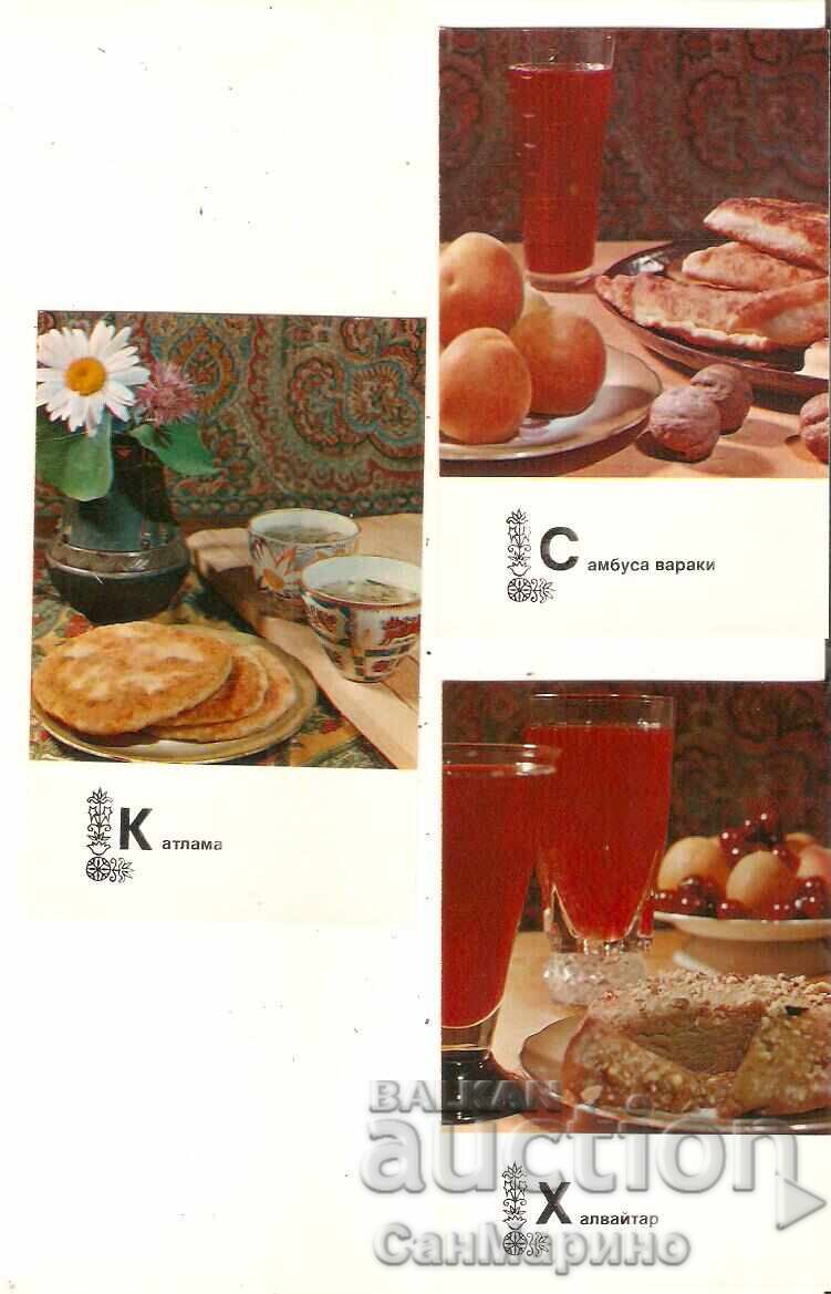 Carte poștală URSS Mâncăruri din bucătăria tadjică Album - 6
