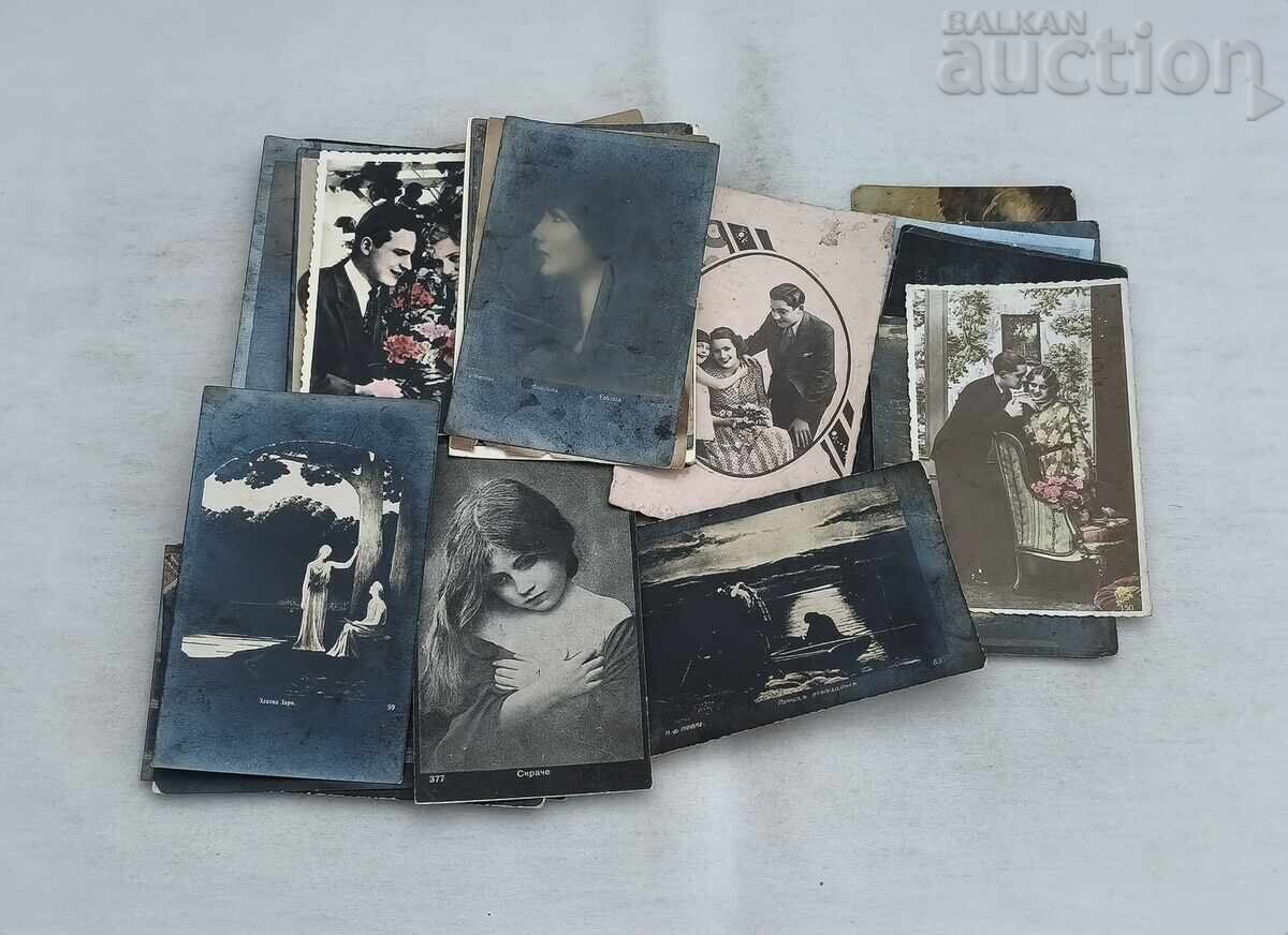 Auction  OLD POSTCARDS LOT 70 PIECES