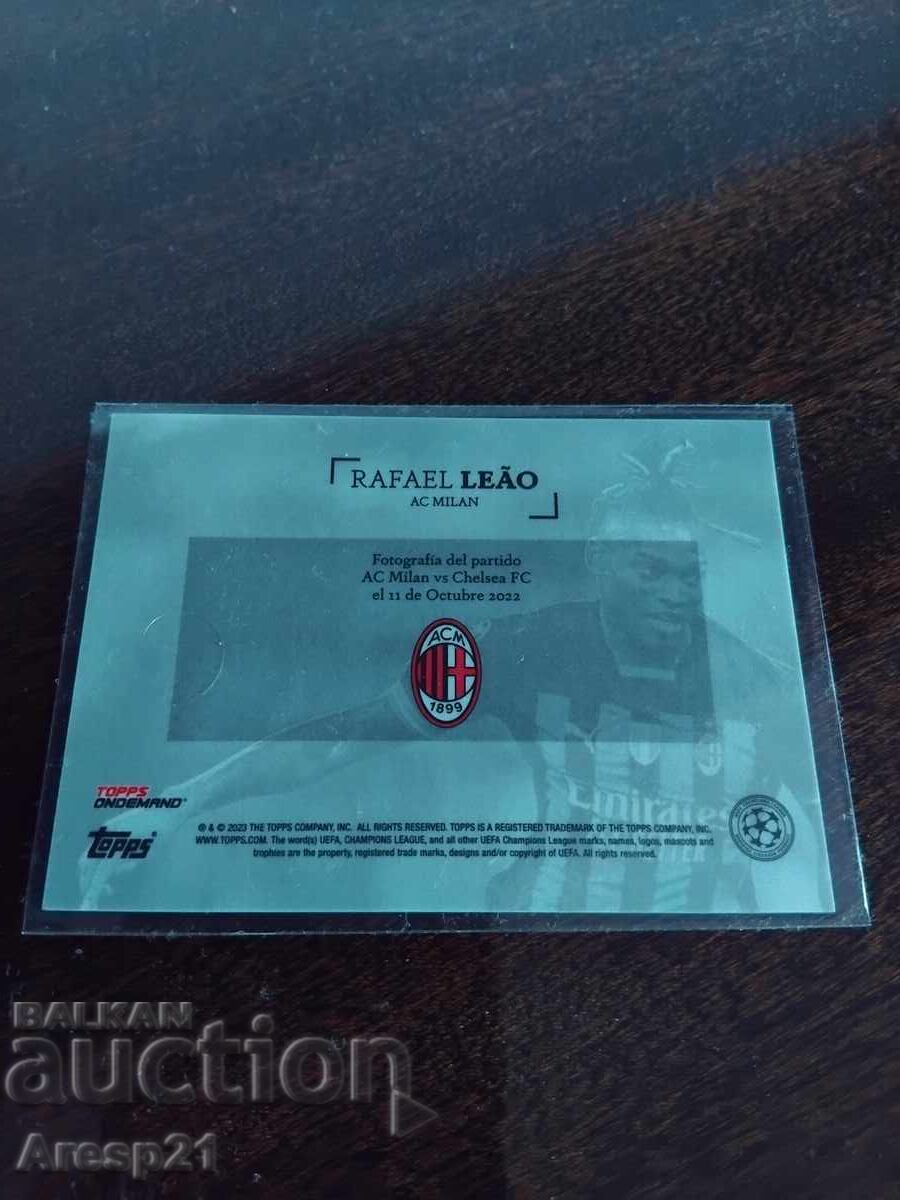 Topps Rafael Leão card numbered /75 with price € 10.00 | 19.56 BGN Topps Rafael Leão card numbered /75 with price € 10.00 | 19.56 BGN