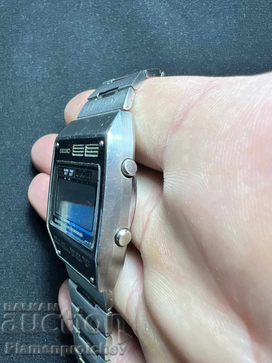 Аукцион РЯДЪК ДИГИТАЛЕН МЪЖКИ ЧАСОВНИК SEIKO ALARM CHRONOGRAF
