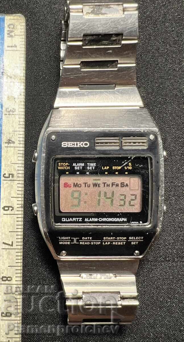 РЯДЪК ДИГИТАЛЕН МЪЖКИ ЧАСОВНИК SEIKO ALARM CHRONOGRAF - 6