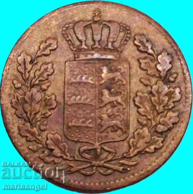 1/2 Kreuzer 1856 Γερμανία Württemberg Cu - 6