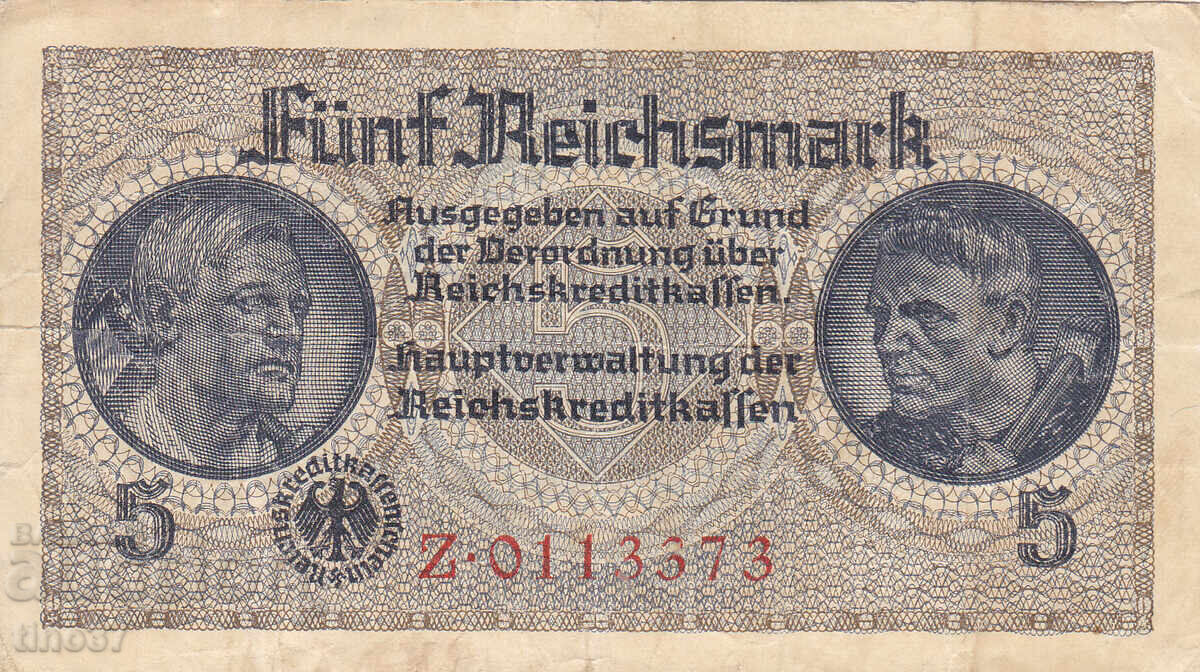 tino37 - GERMANY - 5 MARKS - 1939/44 with price € 3.00 | 5.87 BGN