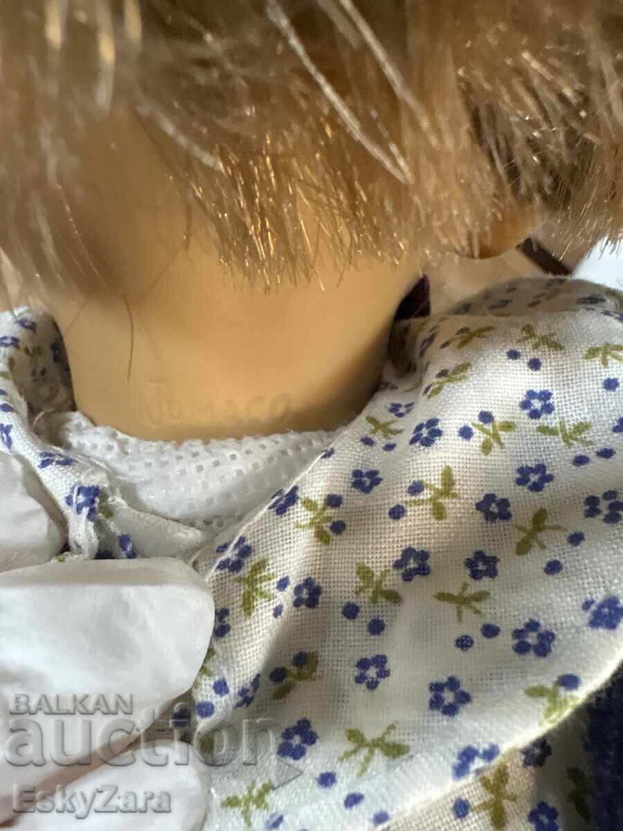 Retro Spanish Jumaco doll with freckles and expression – 90s with price € 30.00 | 58.68 BGN