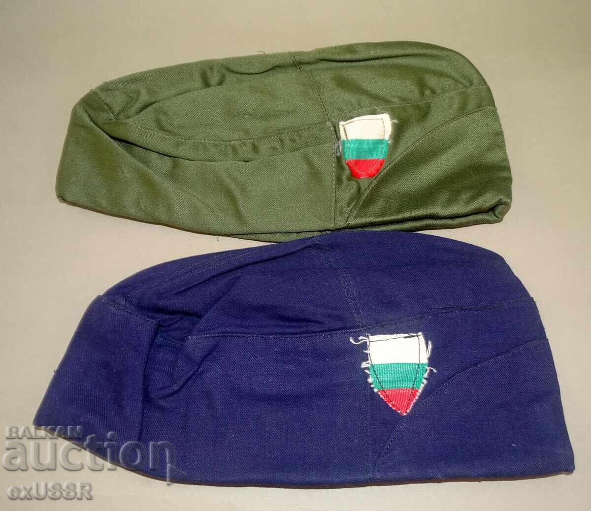 Аукцион 3 БНА пилотки пилотка войнишки кепе - зимно,лятно,ВМС и гети