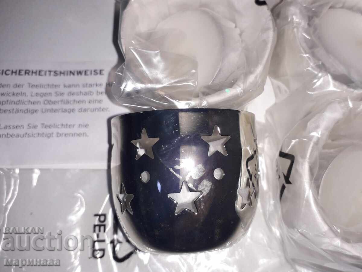 Delivery of SILVER-PLATED CANDLE HOLDERS FOR TEA LIGHTS