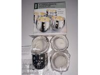 SILVER-PLATED CANDLE HOLDERS FOR TEA LIGHTS