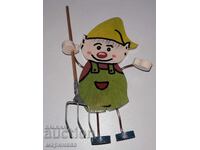 GNOME WITH PICKAXE. WOOD. GERMANY