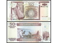 ❤️ ⭐ Burundi 2007 50 franci UNC nouă ⭐ ❤️