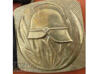 Firefighter ceremonial leather officer belt fire department