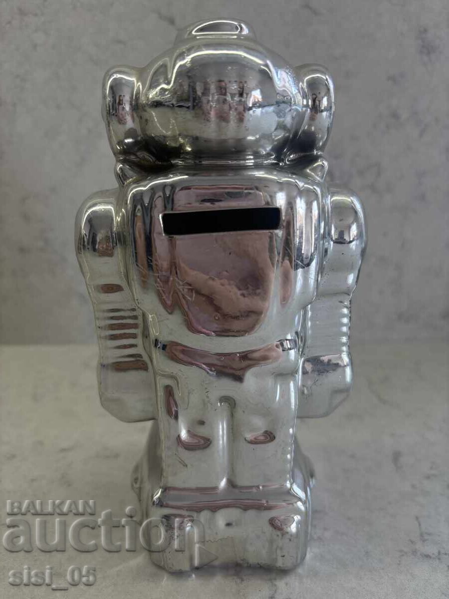 Auction  Porcelain robot piggy bank