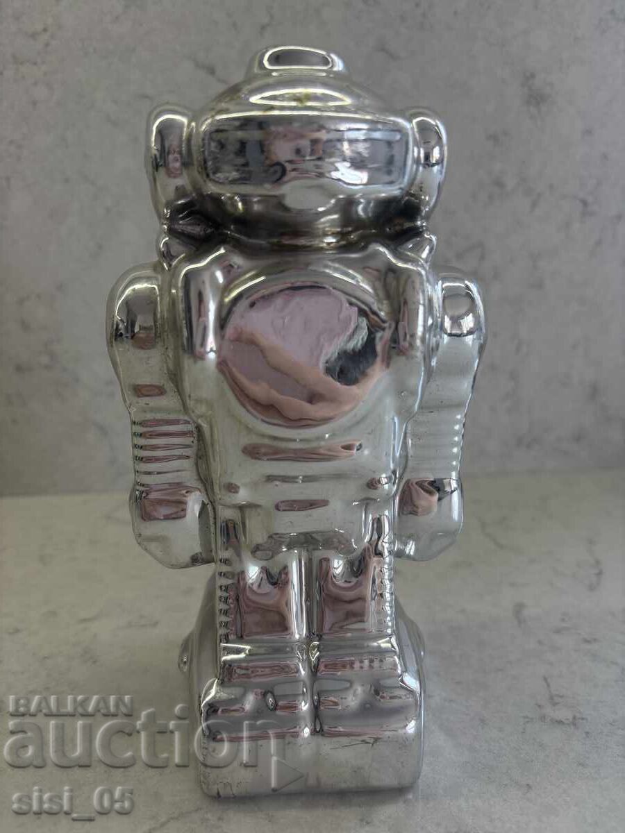 Porcelain robot piggy bank