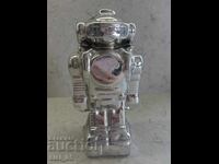 Porcelain robot piggy bank