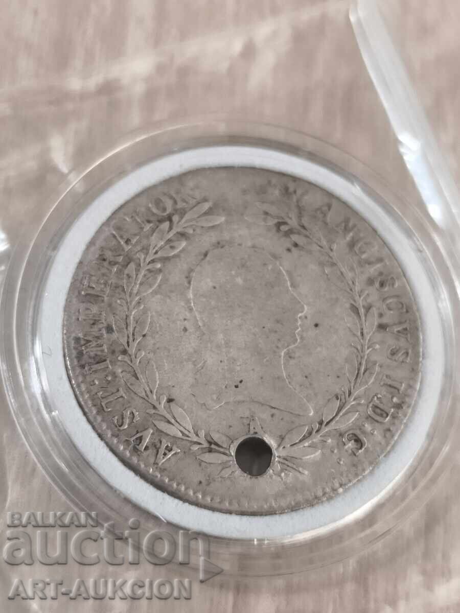 Delivery of Austrian Empire 20 Kreuzer-silver