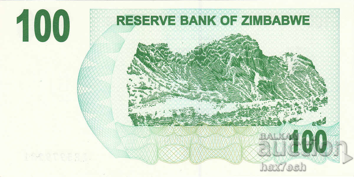 Auction  ❤️ ⭐ Zimbabwe 2006 $100 UNC new ⭐ ❤️