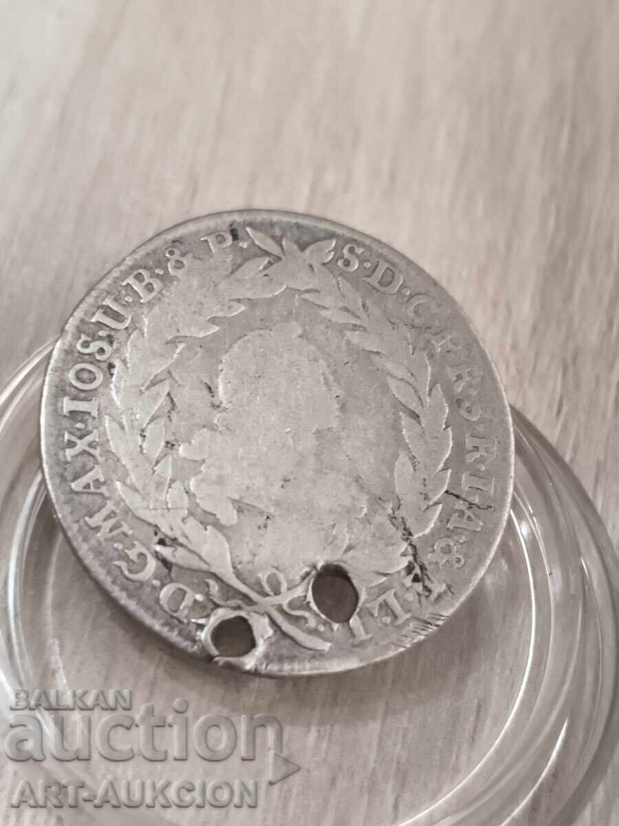 Доставка на Бавария 10 кройцера-сребро 1769г. Доставка на Бавария 10 кройцера-сребро 1769г.