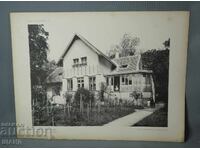 1900 Βιέννη αρχιτεκτονική λιθογραφία σπιτιού κτιρίου βίλας