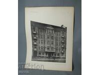 1900 Βιέννη αρχιτεκτονική λιθογραφία οικιστικού κτιρίου σπιτιού
